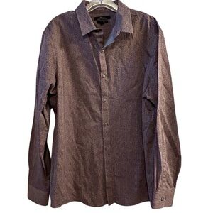 Marc Anthony Luxury Dress shirt XXL mens slim fit NWT Burgundy color Long sleeve